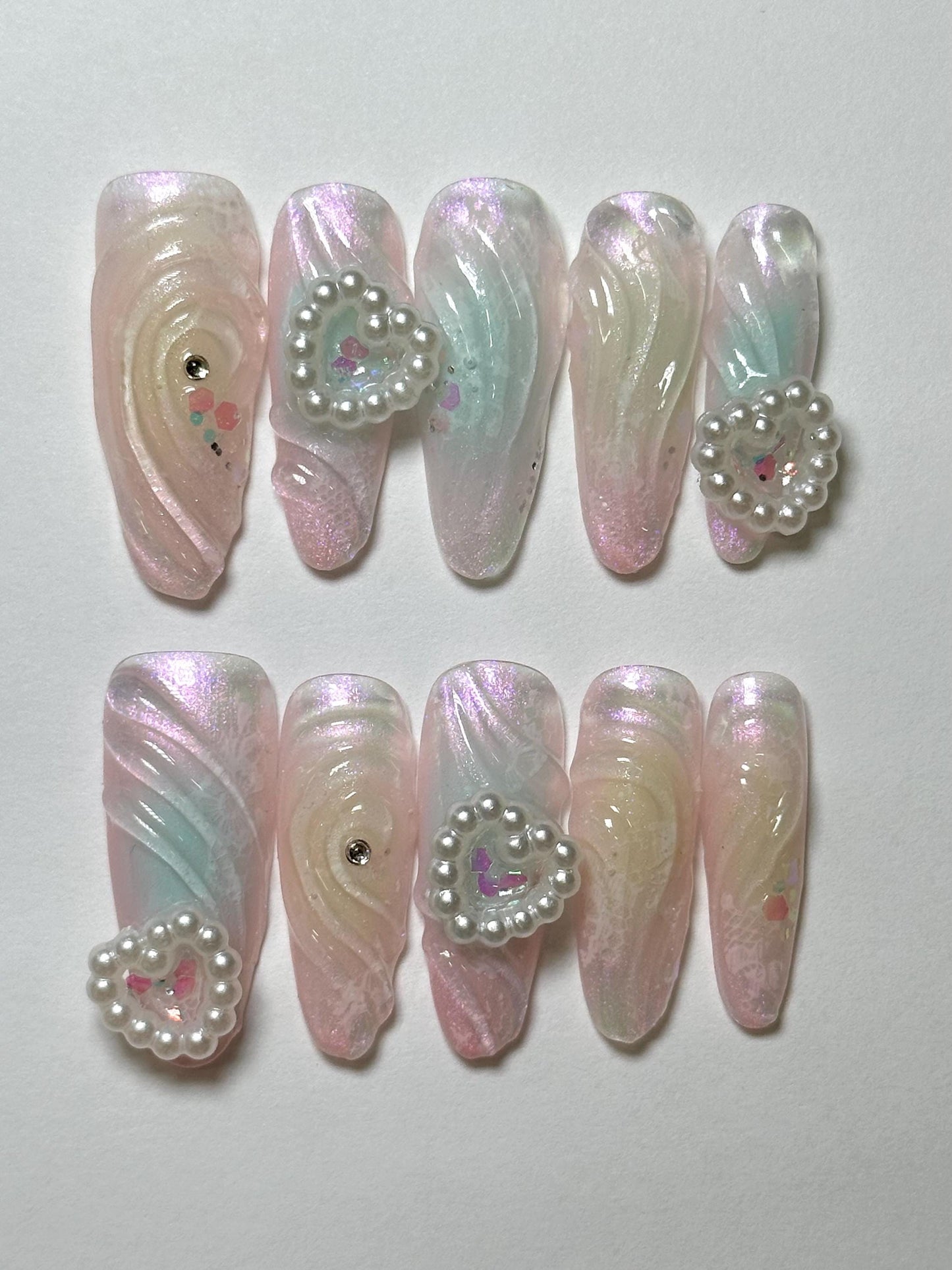 3D Fairytale-inspired Custom Press-on Nails